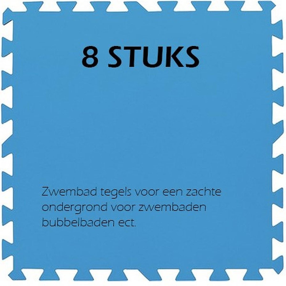 Zwembad tegels - Set van 8 stuks - Bodem bescherming - Ondertegels - Ondervloer - grondzeil - Ondergrond - Matten - Puzzelmat voor zwembad - zwembadtegels - 50x50x0.4cm / 2m2 |